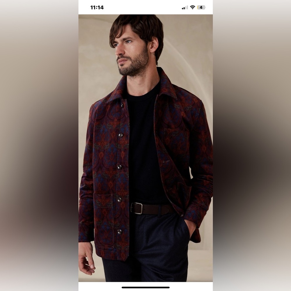 Banana Republic Men’s Rodrigo Chore Coat Corduroy